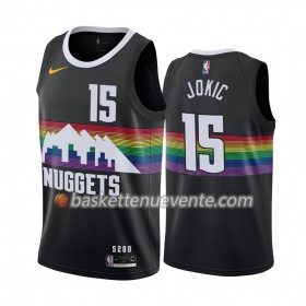 Maillot Basket Denver Nuggets Nikola Jokic 15 2019-20 Nike City Edition Swingman - Homme